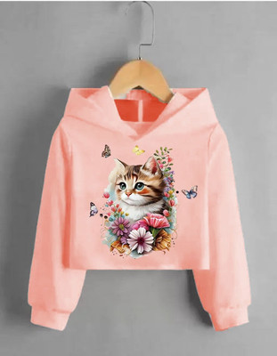 NRKDENTERPRISES Printed Women Hooded Neck Pink T-Shirt