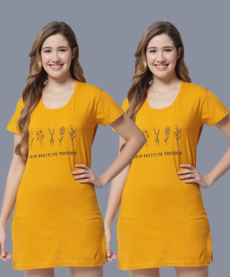 ANIXA Printed Women Round Neck Multicolor T-Shirt