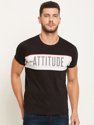DUKE Printed Men Round Neck White, Black T-Shirt