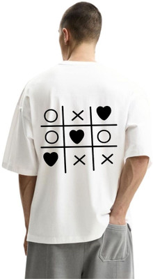 fashnobic Printed Men Round Neck White T-Shirt