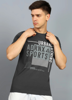 Adrenex Printed Men Round Neck Multicolor T-Shirt