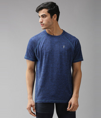EPPE Solid Men Round Neck Blue T-Shirt