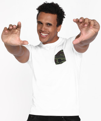 Pepe Jeans Solid Men Round Neck White T-Shirt