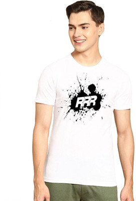 GPGARMNETS Printed Men Round Neck White T-Shirt