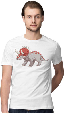 KRYONIX Graphic Print Men Round Neck White T-Shirt