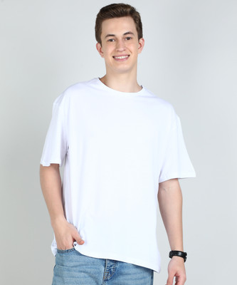 Trendyol Printed Men Round Neck White T-Shirt