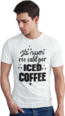 Seek Buy Love Graphic Print Men Round Neck White T-Shirt