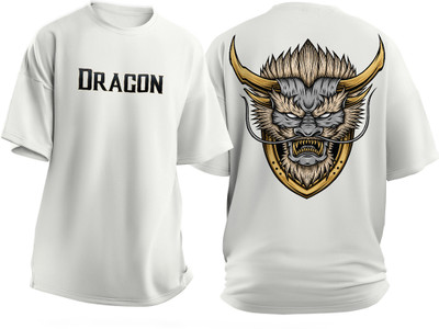DAVINCITHREAD Graphic Print Men Round Neck White T-Shirt