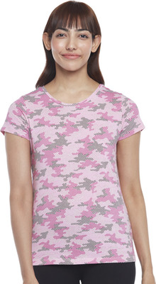 Ajile By Pantaloons Printed Women Round Neck Multicolor T-Shirt