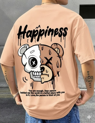 NAQF Graphic Print Men Round Neck Multicolor T-Shirt