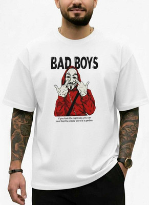 Kaka Fashion Printed Men Round Neck Yellow T-Shirt