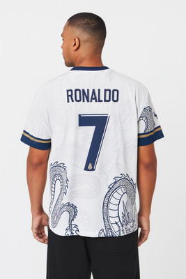 rjm Printed Men Round Neck White T-Shirt