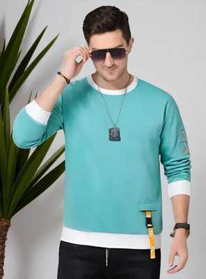 Teezler Printed Men Round Neck Green T-Shirt