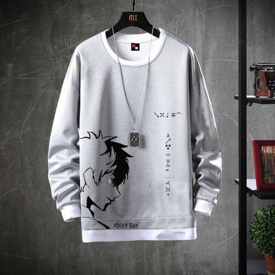 NB NICKY BOY Printed Men Round Neck Grey T-Shirt