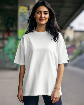 BEWAKOOF Solid Women Round Neck Yellow T-Shirt