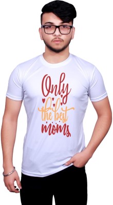 NITYANAND CREATIONS Printed, Typography Men Round Neck Multicolor T-Shirt