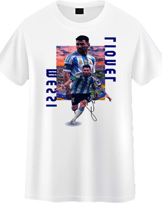 Ashu Fashions Printed Men Round Neck White T-Shirt