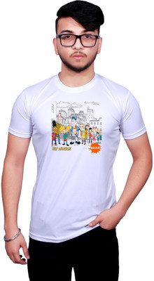 GOLDMONNK Sporty Men Round Neck White T-Shirt