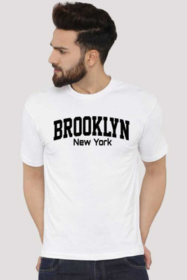 Tee Gallery Printed Men Round Neck White T-Shirt