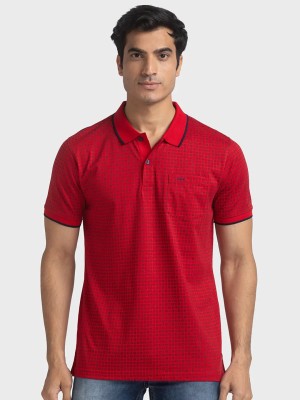 COLORPLUS Printed Men Polo Neck Red T-Shirt