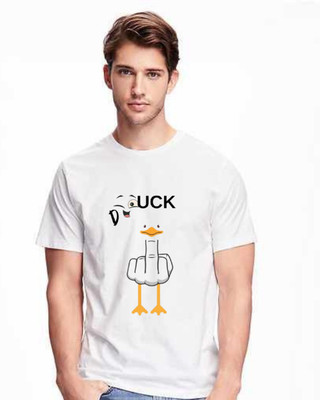 addylifetsyle Graphic Print Men Round Neck White T-Shirt