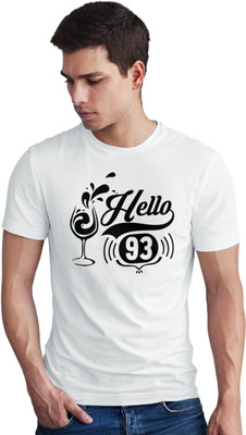 Seek Buy Love Printed Men Round Neck White T-Shirt