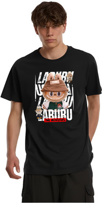 the only one Printed Men Crew Neck Black T-Shirt