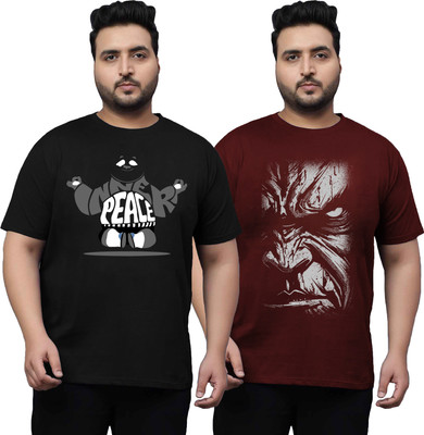 West Gate Clothing Printed Men Round Neck Multicolor T-Shirt