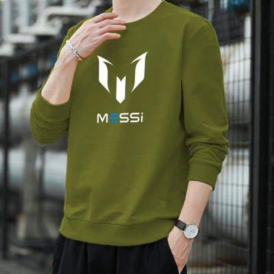 Beaumen Printed Men Round Neck Green T-Shirt