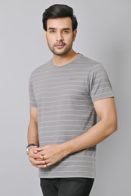 Arbour Striped Men Round Neck Multicolor T-Shirt