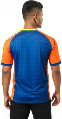 privic Graphic Print Men Polo Neck Blue T-Shirt