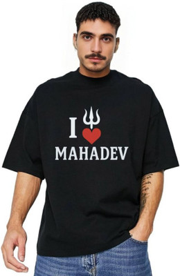 MIT Bharat Solid Men Round Neck Black T-Shirt