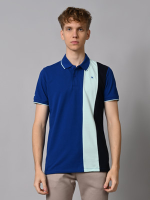 KILLER Colorblock Men Polo Neck Multicolor T-Shirt