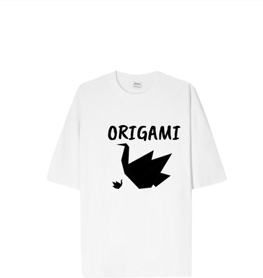 KS IMPEX Self Design Men Round Neck White T-Shirt