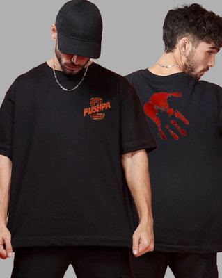 dos hermanos Printed Men Round Neck Black T-Shirt
