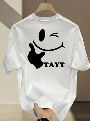 Relva Printed Men Round Neck White T-Shirt