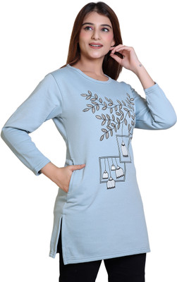 DG Divine Printed Women Round Neck Multicolor T-Shirt