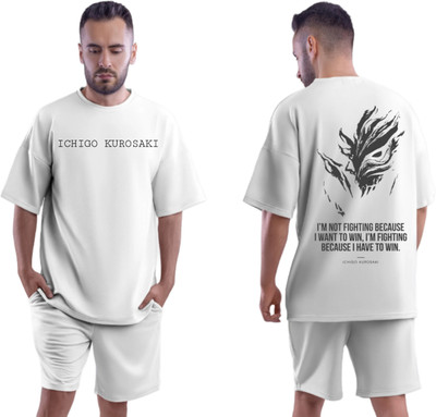 JoyandHappiness Printed Men Round Neck White T-Shirt
