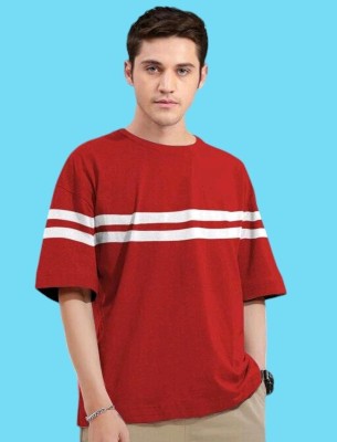 Autna Printed Men Round Neck Red T-Shirt