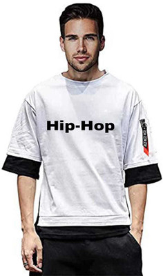 Richifashionhub Typography Men Round Neck White T-Shirt