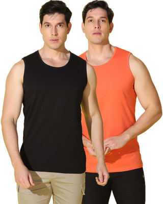 WOOSTRO Solid Men Scoop Neck Multicolor T-Shirt