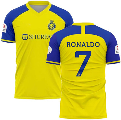 rjm Printed Men Round Neck Blue, Yellow T-Shirt