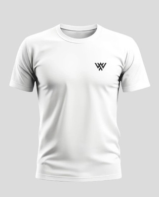 Warriorworld Solid Men Round Neck White T-Shirt