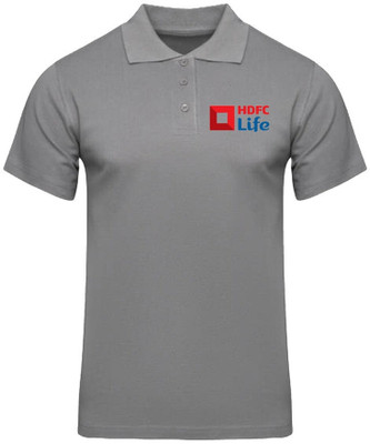 PrintHolic Printed Men Round Neck Grey T-Shirt