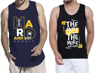 Restore Printed Men Round Neck Blue, Black, Multicolor T-Shirt