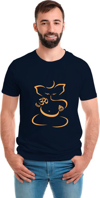 SmarTee Street Printed Men Round Neck Blue T-Shirt