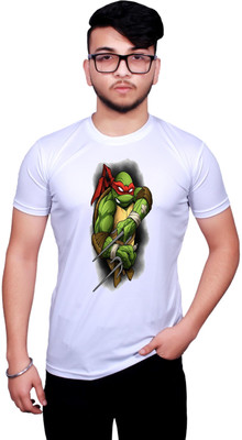 NITYANAND CREATIONS Printed Men Round Neck White T-Shirt