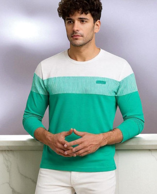 FASHIUM Printed Men Round Neck Green T-Shirt