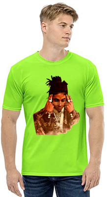 Deccan Store Printed, Graphic Print Men Round Neck Light Green T-Shirt