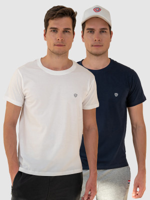 LUX cozi Solid Men Round Neck Multicolor T-Shirt